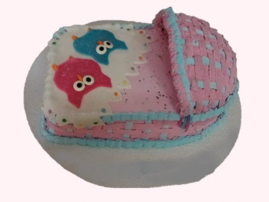 Bassinet Cake | Baby Shower Cake online delivery in Noida, Delhi, NCR, Gurgaon