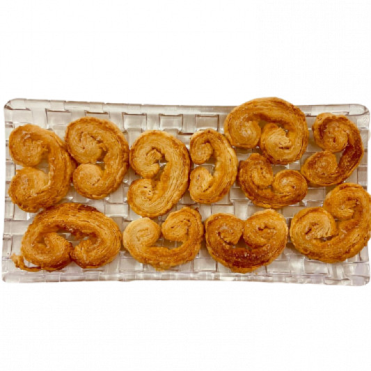 Palmier Cookies | Puff Pastry Sugar Cookies online delivery in Noida, Delhi, NCR, Gurgaon