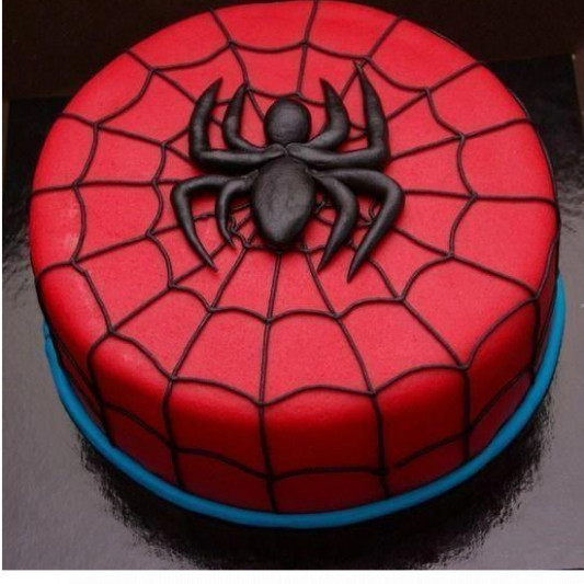 Gold Spiderman Cake | customised cake-sonthuy.vn