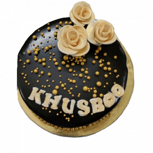 Chocolate Truffle Cake with Floral Design online delivery in Noida, Delhi, NCR, Gurgaon