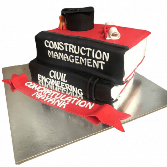 Civil Engineering Graduation Cake online delivery in Noida, Delhi, NCR, Gurgaon