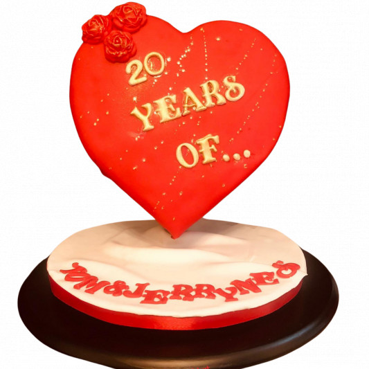 Standing Heart Cake online delivery in Noida, Delhi, NCR, Gurgaon