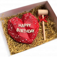 Pinata Heart Cake with Hammer online delivery in Noida, Delhi, NCR,
                    Gurgaon