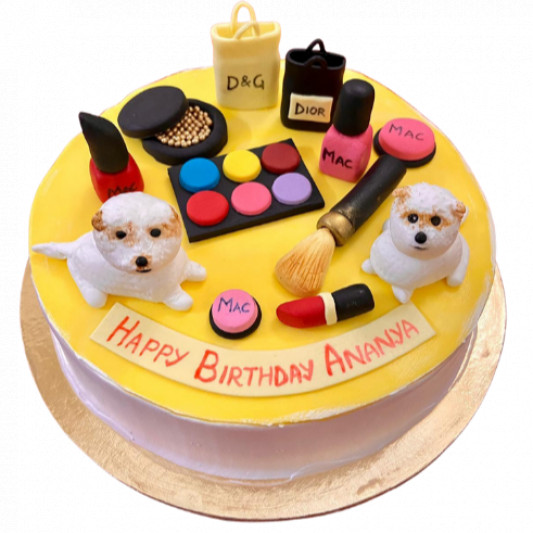 Makeup Cake for Girl Birthday online delivery in Noida, Delhi, NCR, Gurgaon