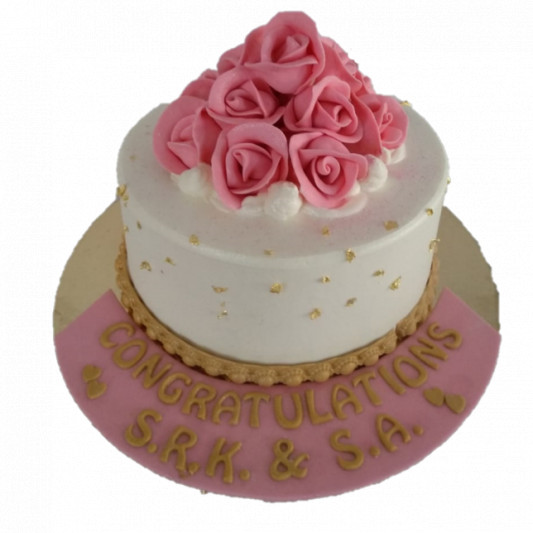 Simple Engagement Cakes online delivery in Noida, Delhi, NCR, Gurgaon