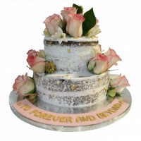 Unique Engagement Cakes with Fresh Flowers online delivery in Noida, Delhi, NCR,
                    Gurgaon