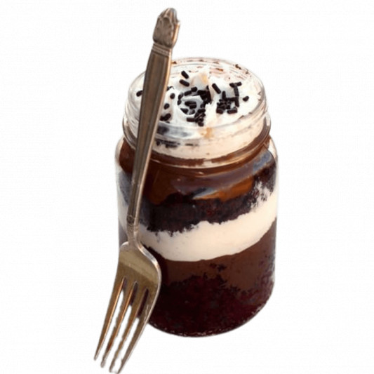 Roasted  Hazelnut Nutella Cake Jar  online delivery in Noida, Delhi, NCR, Gurgaon