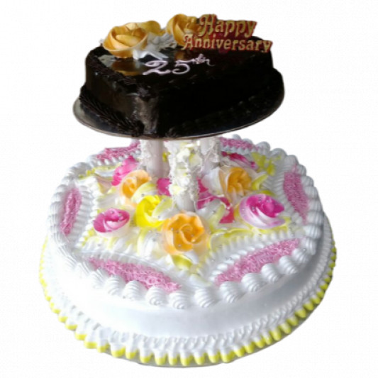 2 Tier Cake with Double Falvour online delivery in Noida, Delhi, NCR, Gurgaon