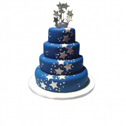 Love Star Cake - 4 Tier Cake online delivery in Noida, Delhi, NCR, Gurgaon