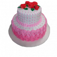 Pretty Dress Cake - 2 Tier Cake online delivery in Noida, Delhi, NCR,
                    Gurgaon