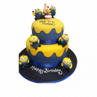 Minions Special Cake - 2 Tier Cake online delivery in Noida, Delhi, NCR,
                    Gurgaon