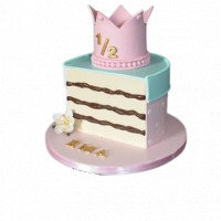 Happy Half (Crown) Cake online delivery in Noida, Delhi, NCR,
                    Gurgaon