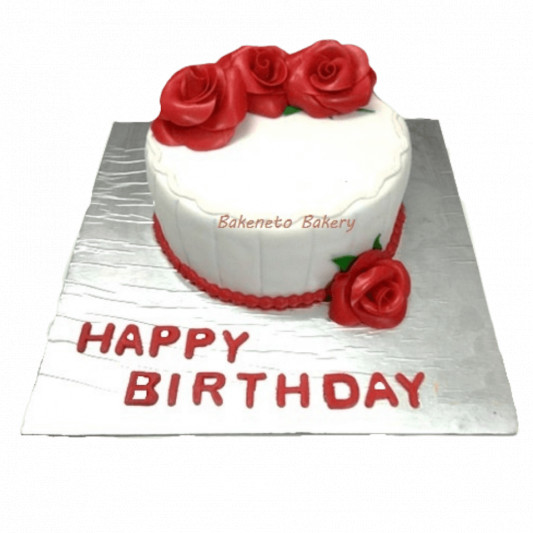 Birthday Roses Cake online delivery in Noida, Delhi, NCR, Gurgaon