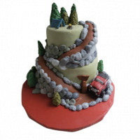 Traveler's Dream Cake - 2 Tier Cake online delivery in Noida, Delhi, NCR,
                    Gurgaon