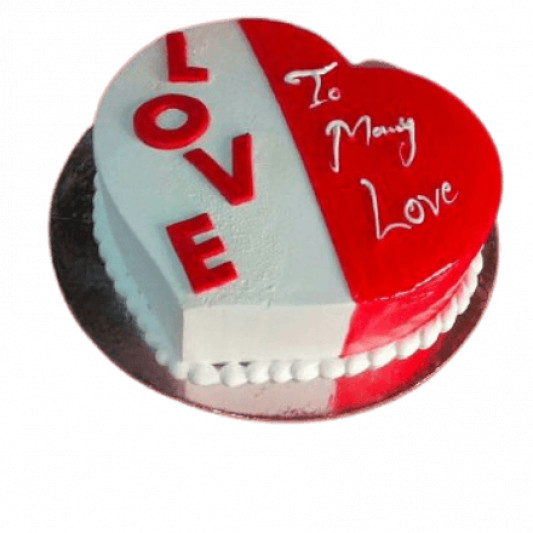 Heart and Love Cake online delivery in Noida, Delhi, NCR, Gurgaon