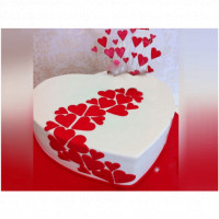 White Heart Cake online delivery in Noida, Delhi, NCR,
                    Gurgaon