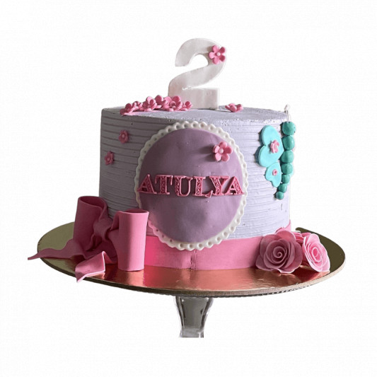 Second Birthday Cake for Girl online delivery in Noida, Delhi, NCR, Gurgaon