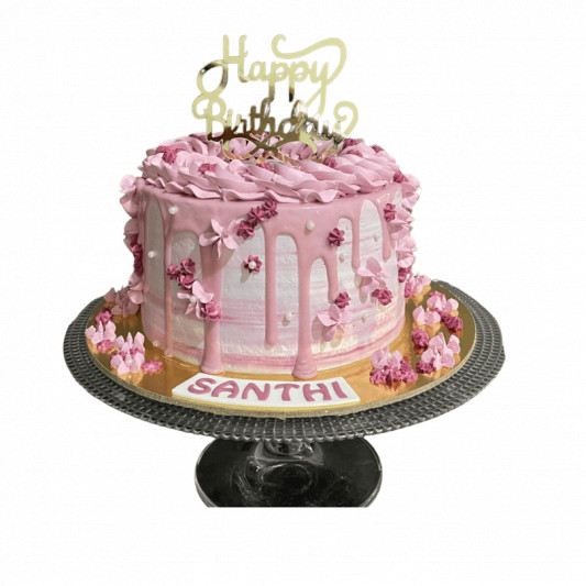 Designer Floral Birthday Cake online delivery in Noida, Delhi, NCR, Gurgaon