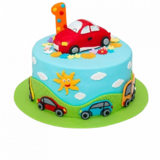 Toys Car Fondant Cake online delivery in Noida, Delhi, NCR, Gurgaon
