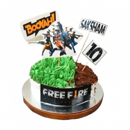 Free Fire Theme Cake online delivery in Noida, Delhi, NCR, Gurgaon