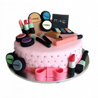 Make up Theme Fondant Cake online delivery in Noida, Delhi, NCR,
                    Gurgaon