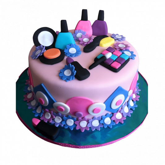 Designer Make up Theme Cake online delivery in Noida, Delhi, NCR, Gurgaon